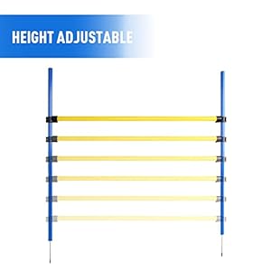 Dog Agility Training Equipment for Dog Obstacle Course Backyard Height Adjustable Jumper Hurdle Bar Portable Dogs Park Exercise Tool Dog Agility Training Equipment for Dog Obstacle Course Backyard Height Adjustable Jumper Hurdle Bar Portable Dogs Park Exercise Tool