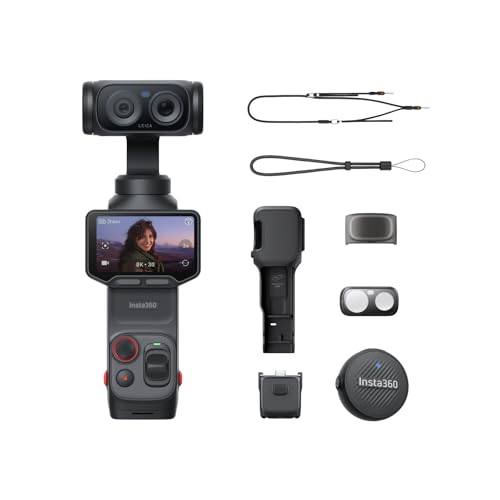 Image of Insta360 Luna Ultra Vlog Bundle - 8K Vlogging Camera with Dual Leica Lenses, 12x Zoom, 1 inch Sensor, Detachable 2 inch Touchscreen, Triple AI Chip, Pocket Gimbal Camera for Vlog Photography