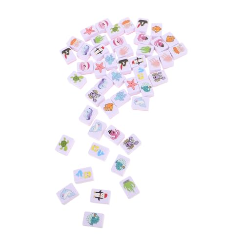 Jeu de mahjong portable motifs marins idéal pour vos vacances en famille