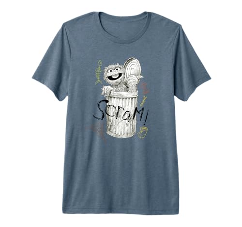 T-shirt Sesame Street Oscar vêtement look urbain idéal pour week-end décontracté