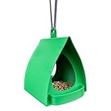 Vogelhaus-Futterstation, offenes Design, dekorativer Aufhänger, Hüttenform, zum Aufhängen, dekorative Vogelfutterspender – für den Außenbereich, Garten, Winter, Balkon
