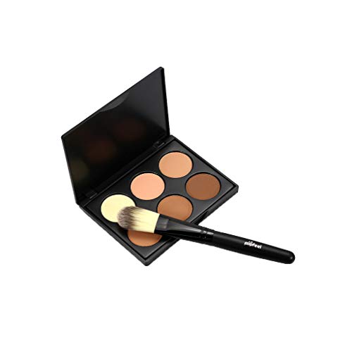 Yemenger Liquid Foundation Full Coverage Six Colors Camouflage Cream Contour Palette Suit Face Powder