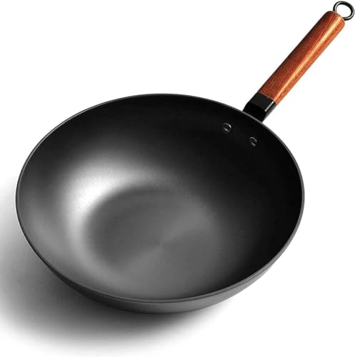 Wok tradicional de hierro 32 cm para cocina miniatura 1