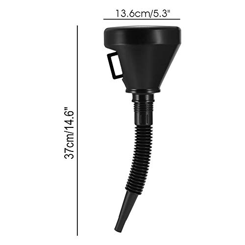 ZAMDOE Confezione da 3 imbuti per Olio in plastica...