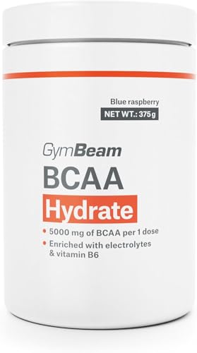 GymBeam Amminoacidi Ramificati BCAA 4:1:1 Hydrate - Complesso Funzionale con Elettroliti, Vitamina B6, Polvere di Acqua di Cocco, Supporta l'Equilibrio Elettrolitico (Blue Raspberry)