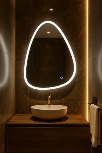 Amazon Basics Organic Shaped Glass | 18 X 24 Inch Wall-Mounted Le...