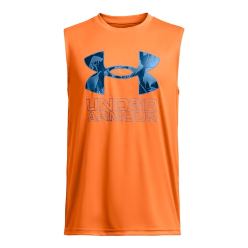 Under Armour Boys' Tech Hybrid Print Tank Top
