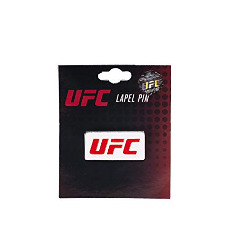 UFC LAPEL PIN LOGO WHITE/RED, White/Red, ONE SIZE