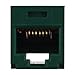 Panduit CJ588GR Mini-Com Category-5e Jack Module, CAT5e, RJ45, T568A/B, Green