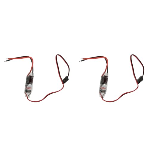 Akfldms 2X Receptor FPV 3A 2-5S Fuente de Alimentación Regulador de Voltaje BEC Externo (UBEC) Módulo Regulador Reductor de 5 V para Avión RC