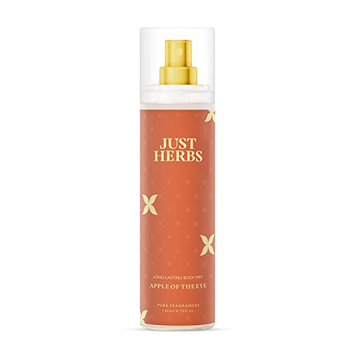 Just Herbs Body Mist Spray for Men and Women With Long Lasting Fragrance Perfume – Apple of the Eye 140ml