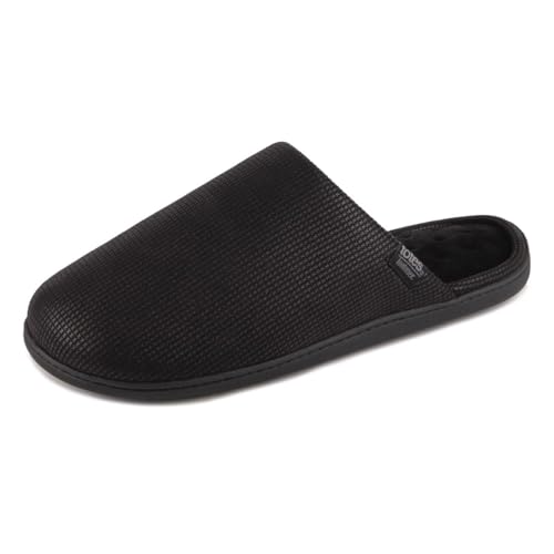 Image of Isotoner® Mens Square Patterned Smart Mule Slipper