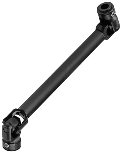 RCMYou RC Crawler Drive Shaft 135-215MM Upgrades for 1/10 SCX10 SCX10 II 90046 SCX10 III AXI03007 TRX4 D90,Universal Driveshaft,Steel Full Metal Axles Part Hop-Ups,Black