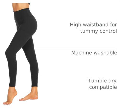 Image of ZOOSIXX High Waisted Leggings for Women Tummy Control Soft Workout Lounge Gym Pants