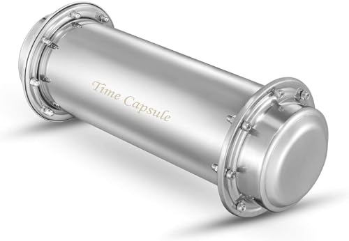 pobowlgarls Time Capsule   Contenedor impermeable de acero inoxidable (13.4 pulgadas)