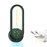 Luftionisierer Steckdose – Kleiner Luftreiniger mit Sternenhimmel-Nachtlicht, Air Purifier mit 100-130 Millionen Negative Ionen, Lautlos & Filterfrei für Küche/Bad/Büro (Grün)