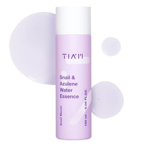 TIA'M| Essenza di acqua di lumaca e azulene | Idratante per il viso Cura della pelle all'essenza di mucina di lumaca | Nebbia viso idratante Acqua all'essenza di lumaca | Snail Mucin Moisturizer Skin