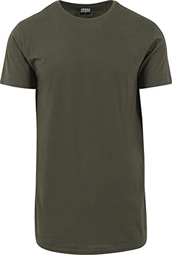Preisvergleich Produktbild Urban Classics Herren Shaped Long Tee T Shirt, Olive, XXL EU