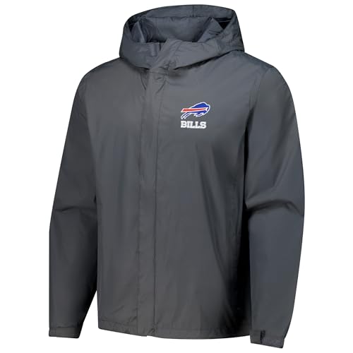 Image of Dunbrooke Men's NFL Tropic Waterproof Packable Full-Zip Hoodie Jacket