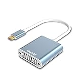 USB Type C(Thunderbolt 3) to DVI Adapter, Benfei USB 3.1 (USB-C) to DVI-D Adapter Male to Female Converter Compatible for Apple New MacBook [2015 ,2016,2017]