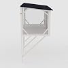 YOPTO 44.5 Cat Window Box,Catio Outdoor Enclosure W/Waterproof Roof,All Weather Use Cat Window Perch W/ 3-Sided Windows,for Sunbathing,Napping,Viewing,Ancient White