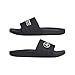 adidas Unisex-Adult Mercedes - AMG Petronas Formula 1 Team Adilette Slide Sandal, Black/White/Black, 8 Women/7 Men