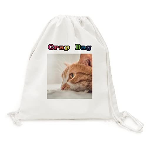 Sac à dos imprimé chat en toile légère pour voyage et quotidien