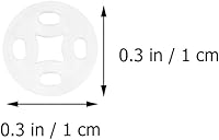 Vista 5 de Botones de cierre a presión de plástico transparente invisible para coser en cierres a presión, botones de presión para baberos, pañales