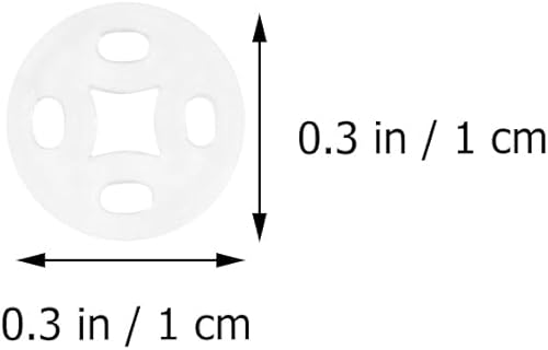 Miniatura 5 de Botones de cierre a presión de plástico transparente invisible para coser en cierres a presión, botones de presión para baberos, pañales,