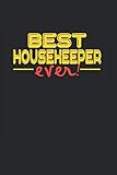 Best ever Housekeeper: UNDATIERTER WOCHENPLANER TERMINPLANER mit Monatsansicht für HAUSMEISTER A5 6x9 100 Seiten ! Geschenk für Haushälterinnen
