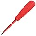 URREA Insulated 1000V Screwdriver - #0 Phillips Tip Driver with 2-3/8" Long Round Shank & Ergonomic Handle - 9700