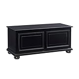 Powell Black Chadwick Flip-Top Storage Chest with Cedar Lined Interior Space