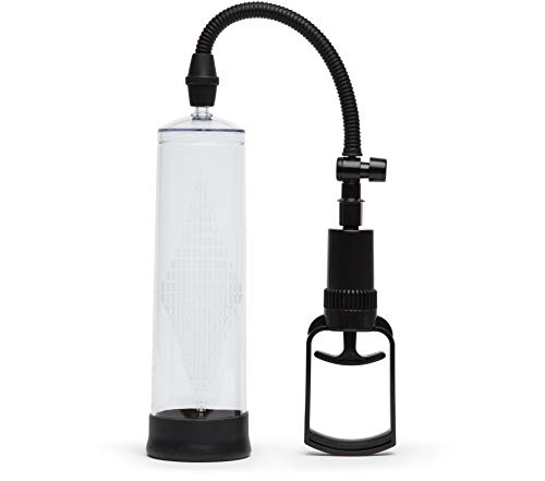 Lovehoney Trigger Clear Penis Pump | Manual Vacuum Cock Pump 8.5 Inch | Dick Pump with Silicone Entrance and Gauge | Male Masturbator Adult Sex Toys for Men | Enhancement & Enlargement