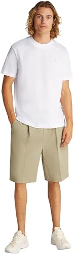 Calvin Klein Herren T-Shirt Kurzarm Painted Tee mit Rundhalsausschnitt, Weiß (Bright White), XXS – Ansicht 8
