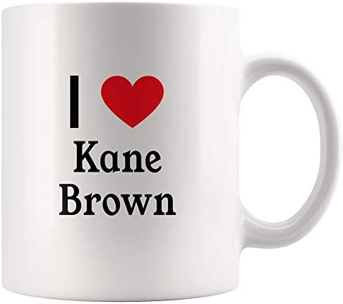 I Love Kane Brown Tea and Coffee Mug: 11oz Tea and Coffee Mug Merchandise For Fans Of Kane Brown!