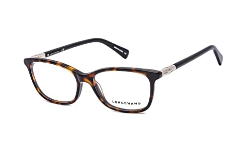 Longchamp Ladies Tortoise Square Eyeglass Frames LO2604 214 53