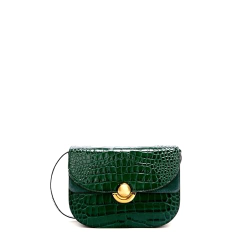 Sac à épaule bandoulière Sfera Crossbody Furla Cuir Round vert foncé Botanical Green