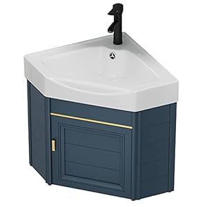 Generisch Eckwaschbecken-Set mit Keramikschale