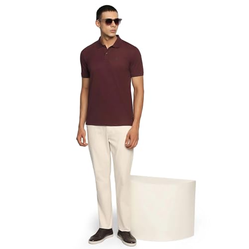 Image of blackberrys Men's Slim Fit Solid Polo T-Shirts