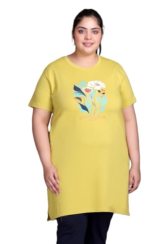 Image of In Love Women's Plus Size Printed Cotton Long-Line T-Shirt with Pocket