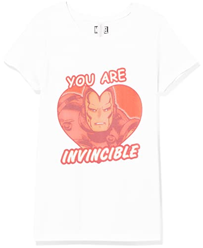 T-shirt Marvel fille blanc XL aux finitions soignées