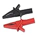 2pcs Fitting of DSO3064 HT18A Large Dolphin Gator Clips Red Black for Oscilloscope
