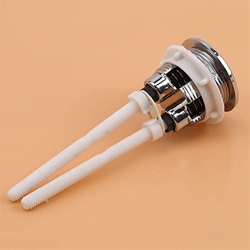 Bouton poussoir de chasse d'eau pour toilettes - Double bouton poussoir pour réservoir d'eau de toilette - 38 mm de long