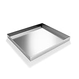 jkxoo Washing Machine Pan-27' x 25' x 2.5' Heavy Duty 304 Stainless Steel Washing Machine Tray, Washer Pan, Drip Tray Catch, No Hole