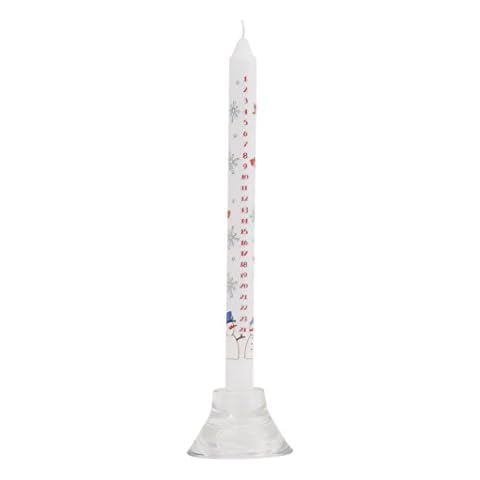 Alison Gardiner Snowmen Advent Dinner Candle Cover