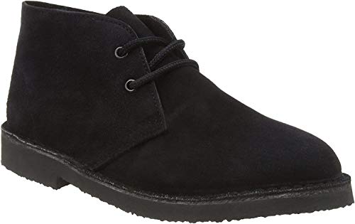 Made in Spain Roamers, polacchini scamosciati neri, Nero (Black), 42.5