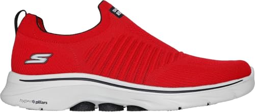 Skechers - Mens Go Walk 7 - Diligent Slip On Shoes, Color Red/Black, Size: 12 M US4