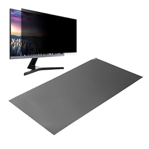 Filtre D'écran de confidentialité D'ordinateur de 23 Pouces pour Moniteur D'ordinateur à écran Large 16:9 et Ordinateur Portable, Anti-lumière Bleue, Anti-éblouissement