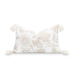 Neutral Tan Floral 12"x20"