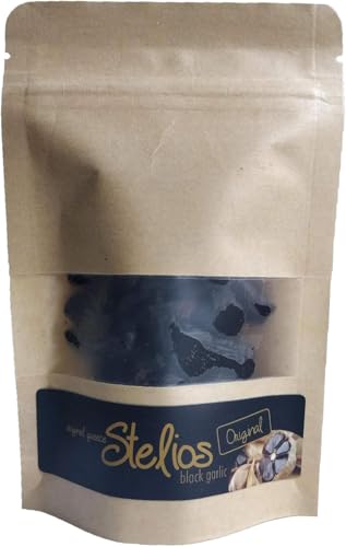 Schwarzer Bio-Knoblauch, gereift, volle 90 Tage, vegan, gentechnikfrei, glutenfrei, 80 g